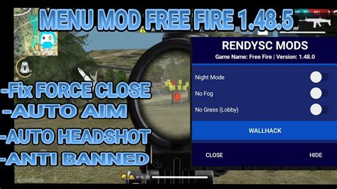 Install apk, unzip obb to android/obb patch into sdcard. HACK MOD MENU APK FREE FIRE 1.48.5 | Auto Aim,Auto ...