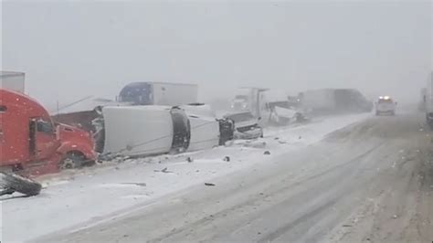 Massive Crash Snarls Traffic On Texas Interstate Amid Icy Conditions