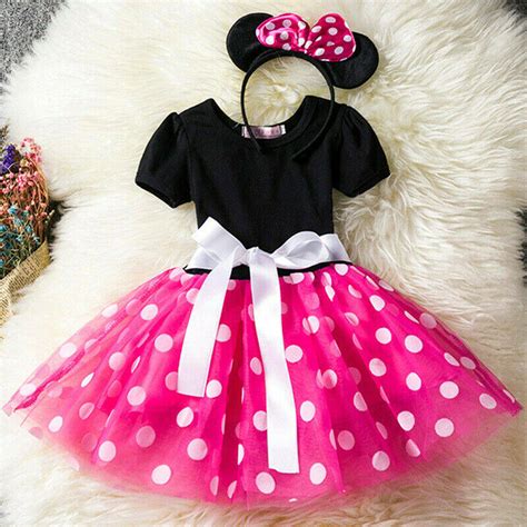 Laxi2022 Adele Kids Girls Minni Mouse Pageant Birthday Party Costume
