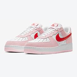 The forthcoming sneaker features a design that's mostly minimal. Nike Air Force 1 Valentine's Day - The Drop Date