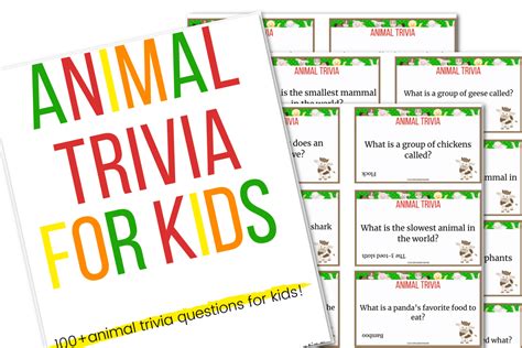 100 Animal Trivia Question For Kids Confessions Of Parenting