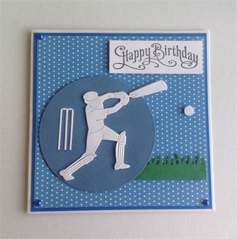 Handmade Cricket Birthday Card