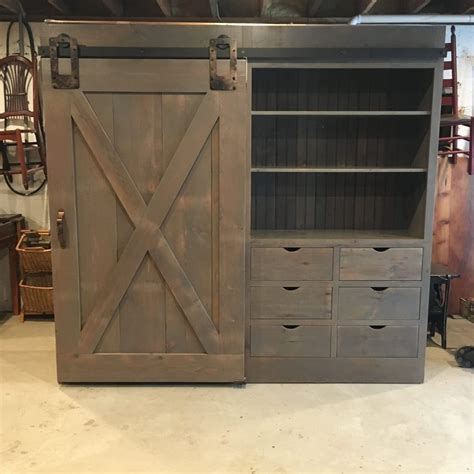 Barn Door Cabinet With One Door Furniture From The Barn