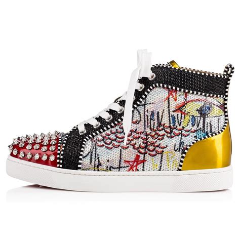 Free shipping on the latest hip hop dancewear trends. Christian Louboutin Multicolor - Lou Spikes Woman Flat ...