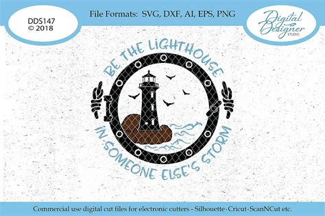 The Lighthouse In Someone Elses Storm Svg Png Dxf Cut File