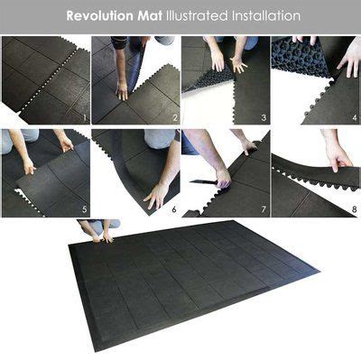 The design is inspired by steel plate floors of the early 20th century, complete with a diamond pattern of thin, alternating protrusions. Rubber-Cal, Inc. Revolution Interlocking Rubber Floor | Wayfair | Rubber tiles, Interlocking ...