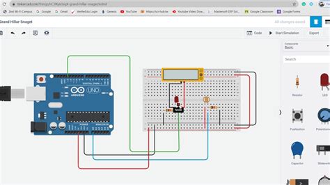 Interfacing Of Led And Photoresistor With Arduino Using Tinkercad