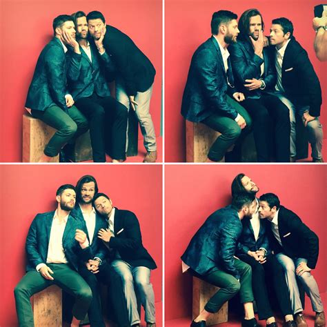 The photoshoot itself wasn't the maxi challenge. Supernatural Tentation : Jared, Jensen e Misha na Rogue ...