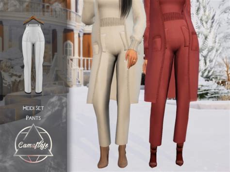 Heidi Set Pants By Camuflaje At Tsr Sims 4 Updates
