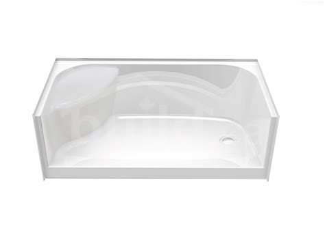 145040 L 000 Maax Shower Base Left Seat Right Drain White Buildca
