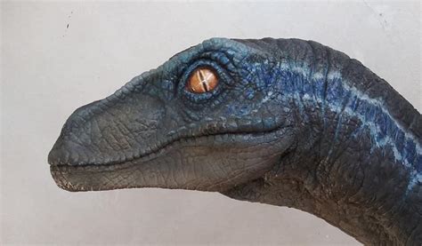 Limited Run Jurassic Life Size Blue Velociraptor 11 Lifesize Raptor