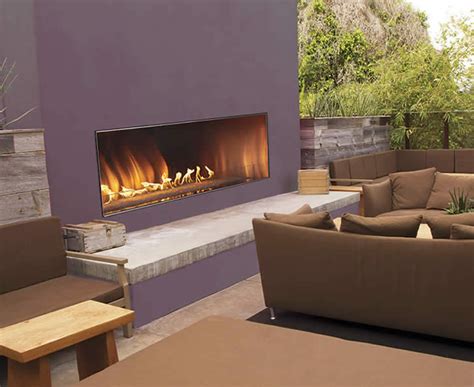 Carol Rose 60 Inch Linear Outdoor Fireplace Fines Gas