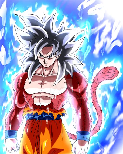 Goku Ssj 4 Ultra Instinct By Aniartes On Deviantart Dragon Ball Super