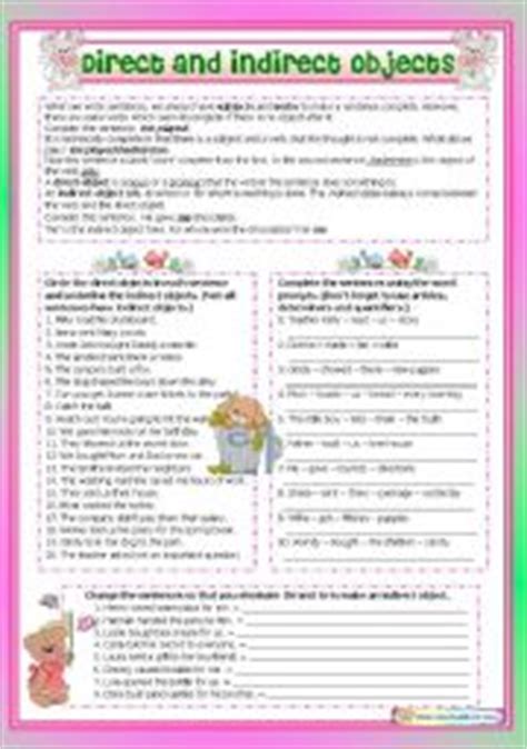 My older brother found a grass snake. English worksheet: Direct and Indirect Objects