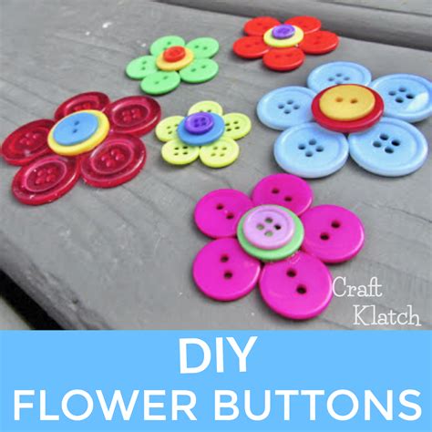 Craft Klatch ® Button Flowers Craft Tutorial