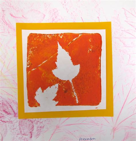 The Smartteacher Resource Leaf Printmaking With Gelli Plates