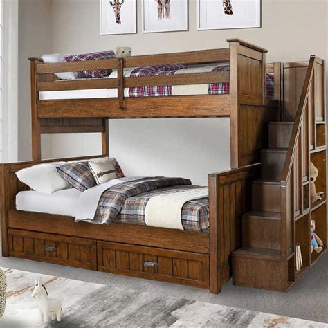 Layla Twin Over Full Bunk Bed With Stairs And Storage