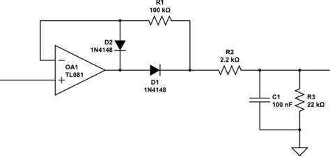 Electrical Op Amp Envelope Detector Capacitance Load Issue