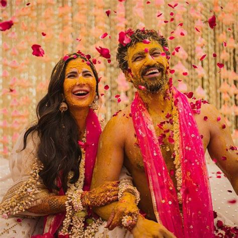 Katrina Kaif Vicky Kaushal Wedding The Newlyweds Share Haldi Ceremony Pictures Gush With