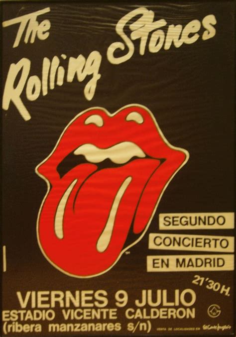 rolling stones en España Cartel del segundo concierto de 1982 Rolling
