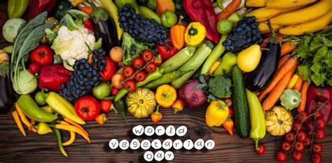 World Vegetarian Day Vegetables Fruits Vegans Image Desktop Hd Wallpaper
