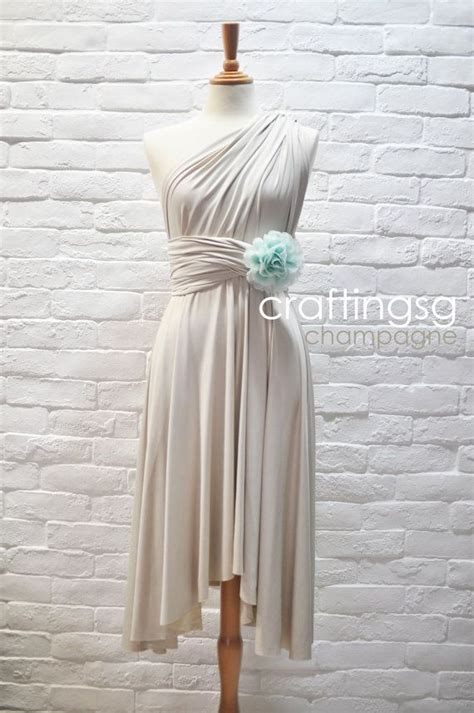 bridesmaid dress infinity dress champagne knee by craftingsg 35 00 infinity dress bridesmaid