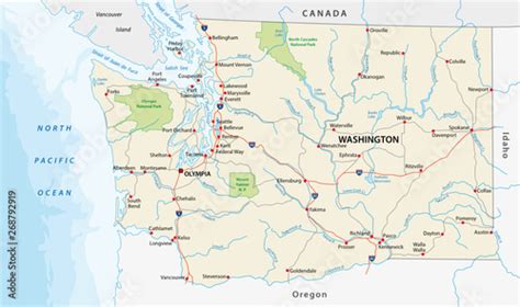 Map Of Washington State And Oregon Border