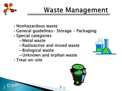 PPT Chemical Waste Management And Disposal PowerPoint Presentation