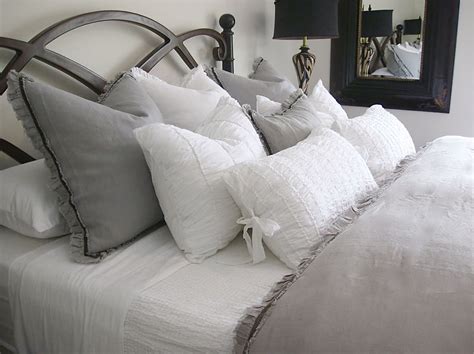 Recipe For The Perfect Bed Grey And White Bedding How To Make Bed Bed