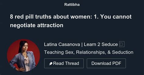 8 Red Pill Truths About Women Thread From Latina Casanova Learn 2
