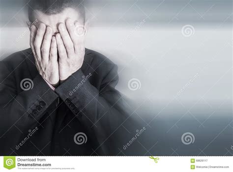 Depressed Caucasian Male Stock Image Image Of Young 68626117