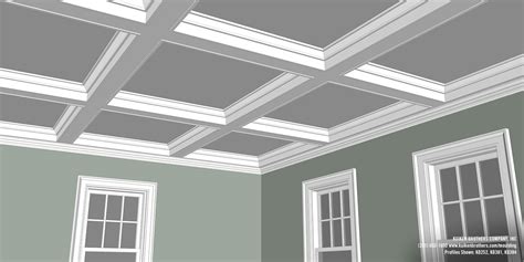Then, bring those measurements to your ceiling. Simple Shaker Style Coffered Ceiling - Kuiken Brothers