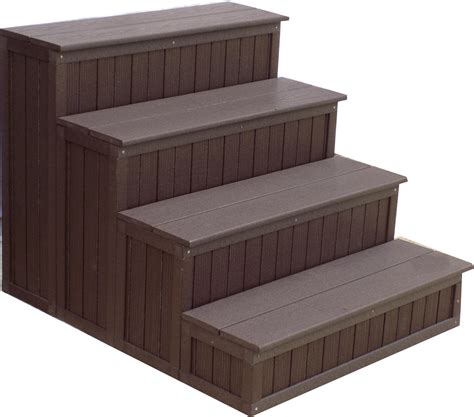 4 Tier Enclosed Lateral Tread Step Hot Tub Surround Hot Tub Steps