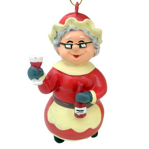 wine mrs claus christmas ornament michaels