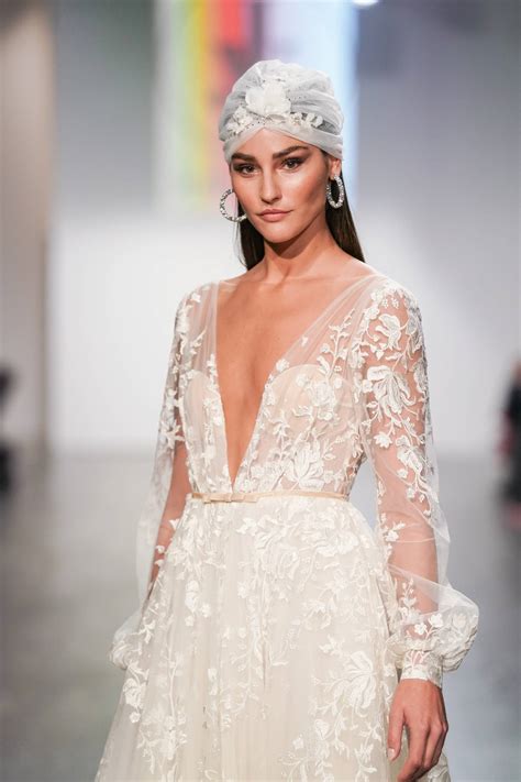 wedding dress trends for fall 2020 from new york bridal fashion week wedding dress item 2