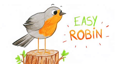 How To Draw A Cute Robin Bird Easy Way Comment Dessiner Facilement
