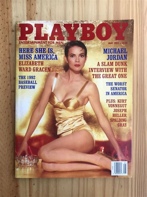 Playboy Magazine May Michael Jordan Miss America Elizabeth Ward Gracen Kurt Vonnegut