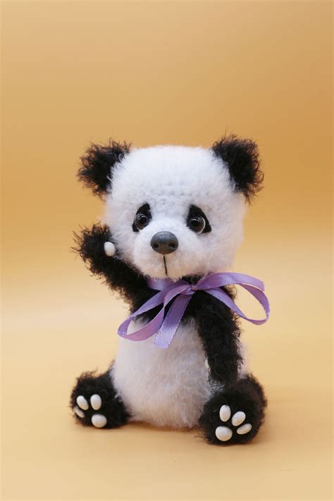 Crochet Panda Toys By Toysbykafetinka Knitted Bear Stuffed Toys For