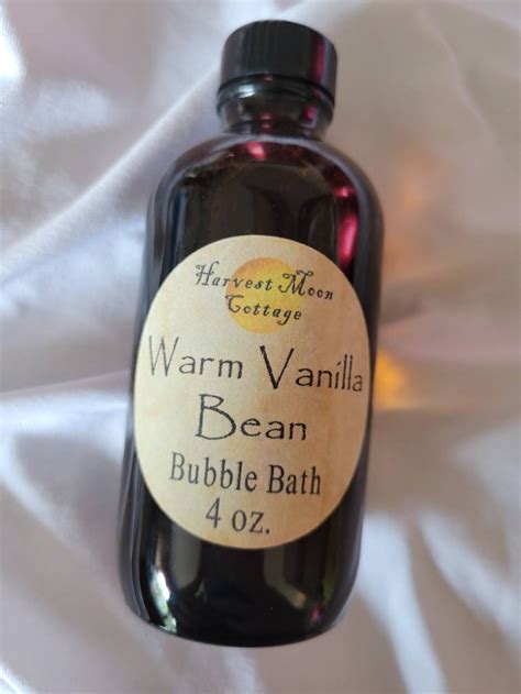 Warm Vanilla Bean Bubble Bath 4oz Etsy