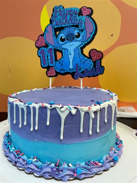 Stitch Personalized Cake Topper Etsy