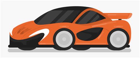 Transparent Orange Car Clipart Orange Sports Car Cartoon Free