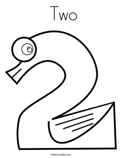 Get This Number 2 Coloring Page 2gat2