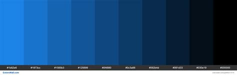 Shades X11 Color Dodger Blue 1e90ff Hex Colorswall