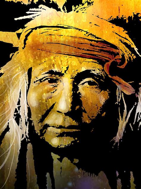Native American Painting Apache Brave By Paul Sachtleben Kp Native