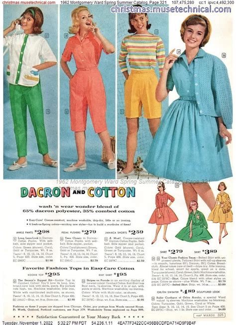 1962 Montgomery Ward Spring Summer Catalog Page 321 Catalogs And Wishbooks Sixties Fashion