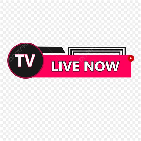 Tv Live Now Attractive Banner Vector Style Live Now Tv Live Banner
