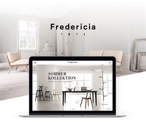 Fredericia Furniture Webdesign On Behance