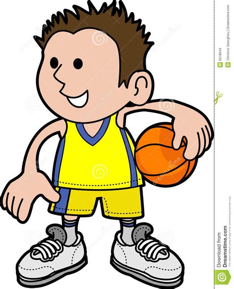 Cartoon Boy Basketball Player Clipart Blue Clipground
