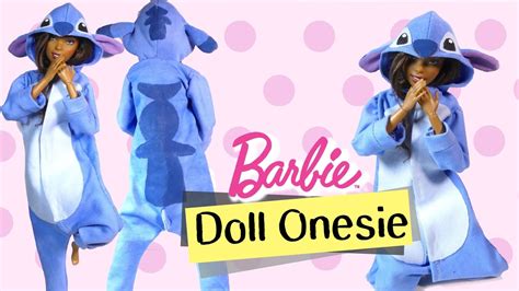 how to barbie doll onesie tutorial diy stitch onesie youtube