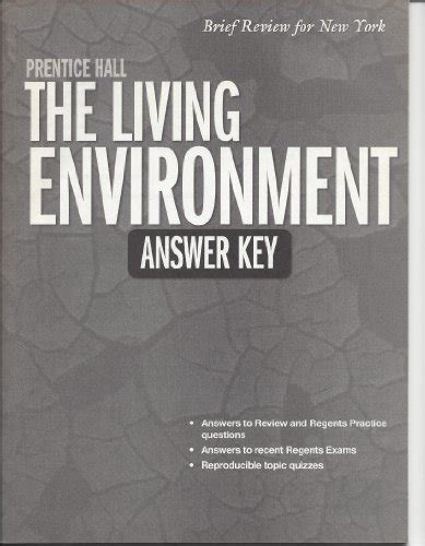 Prentice Hall The Living Environment Answer Key Pearson Prentice Hall